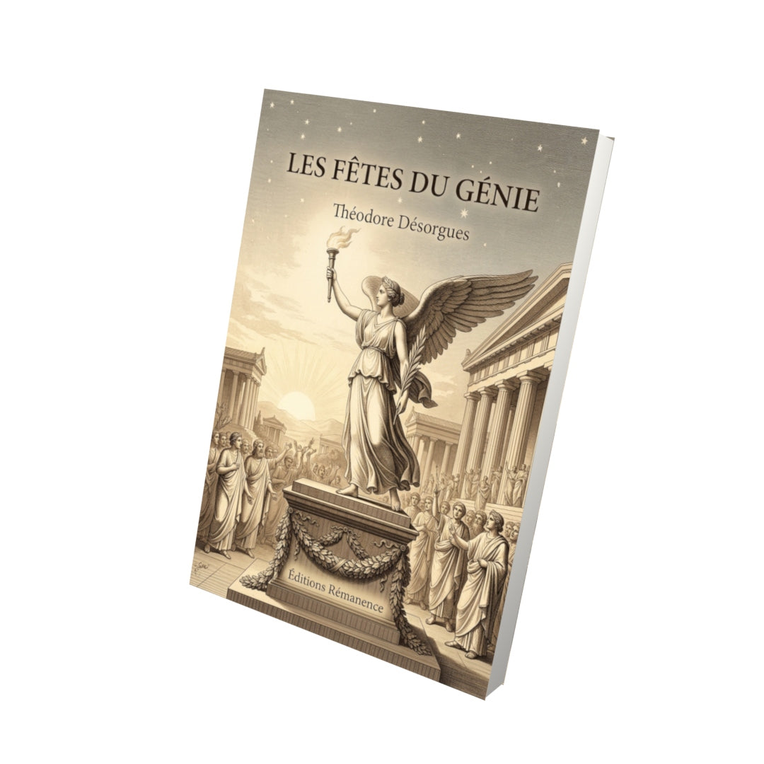 Livre Les Fêtes du génie par Théodore Désorgues - Vue 3D - Editions Remanence