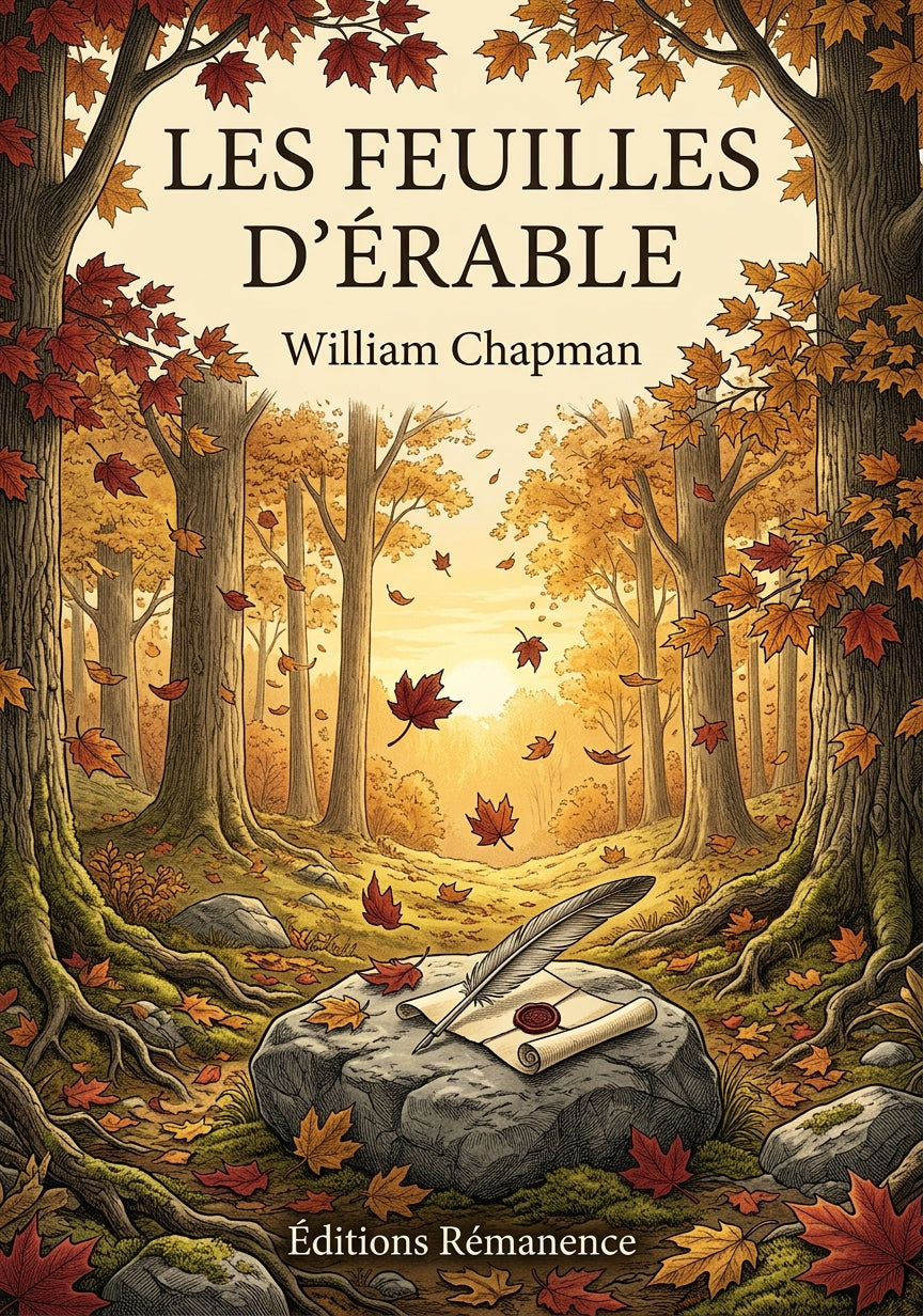 Livre Les Feuilles d’érable par William Chapman - Couverture - Editions Remanence