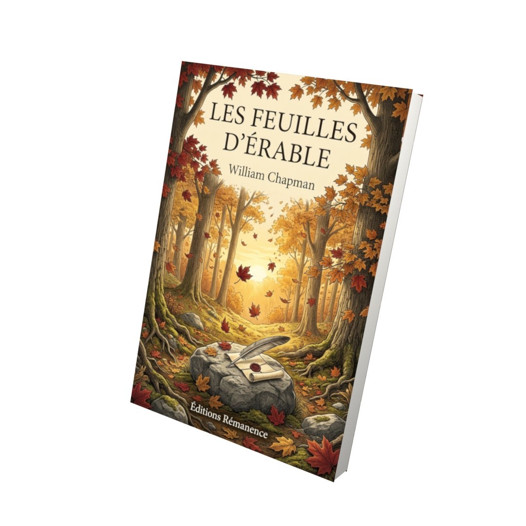 Livre Les Feuilles d’érable par William Chapman - Vue 3D - Editions Remanence