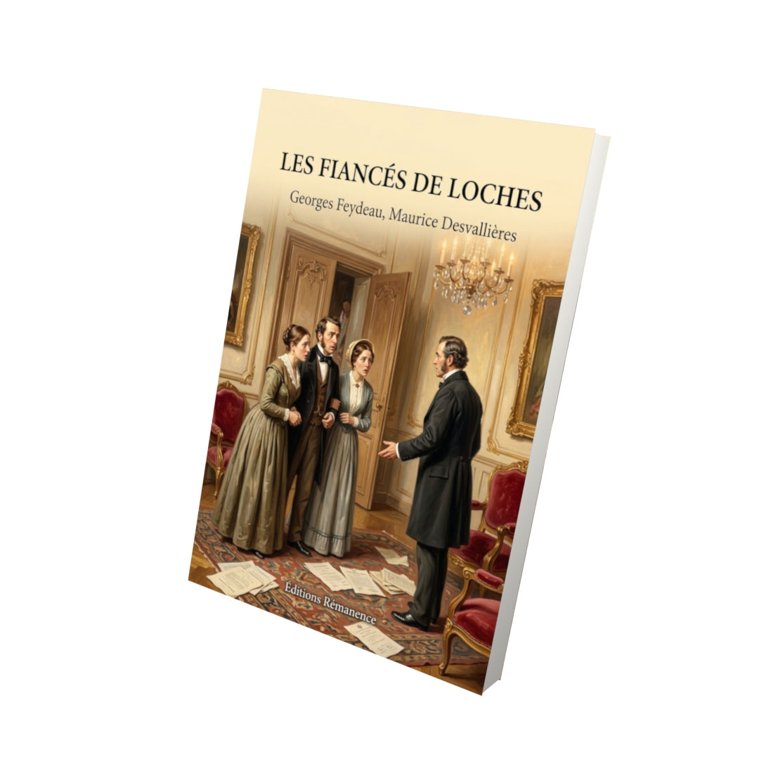 Livre Les Fiancés de Loches par Georges Feydeau, Maurice Desvallières - Vue 3D - Editions Remanence
