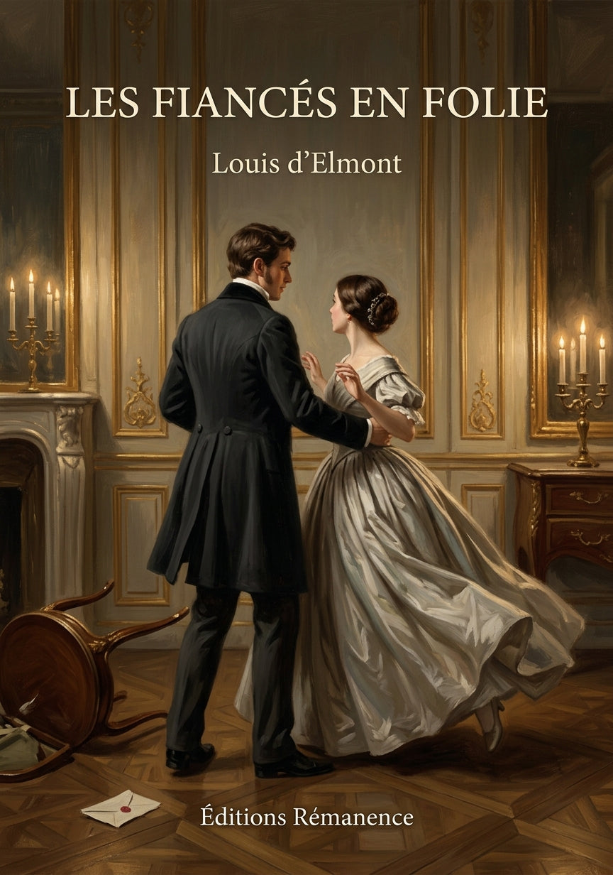 Livre Les Fiancés en folie par Louis d’Elmont - Couverture - Editions Remanence