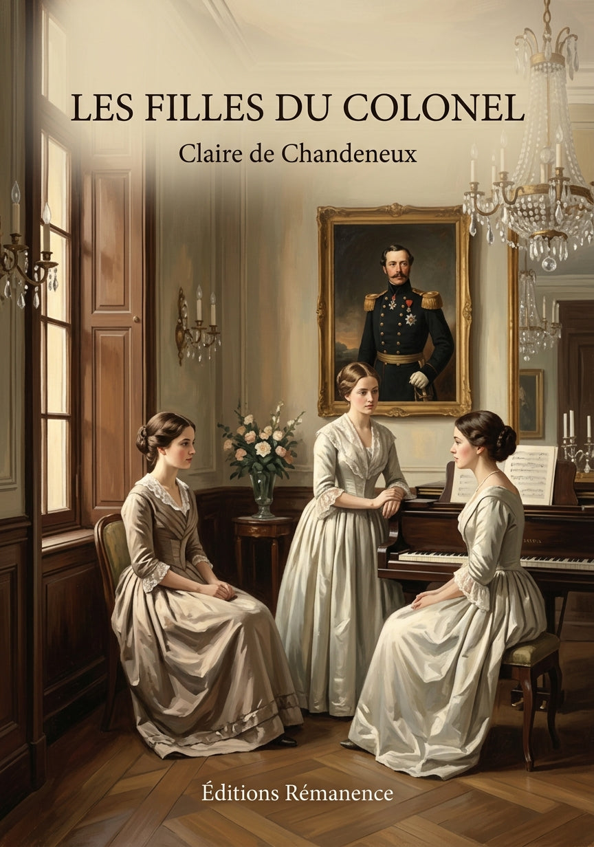 Livre Les Filles du colonel par Claire de Chandeneux - Couverture - Editions Remanence