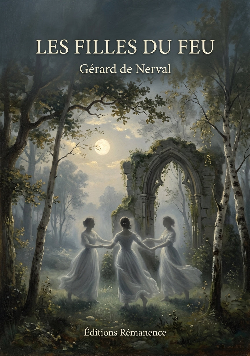 Livre Les Filles du feu par Gérard de Nerval - Couverture - Editions Remanence
