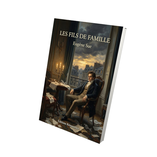 Livre Les Fils de famille par Eugène Sue - Vue 3D - Editions Remanence