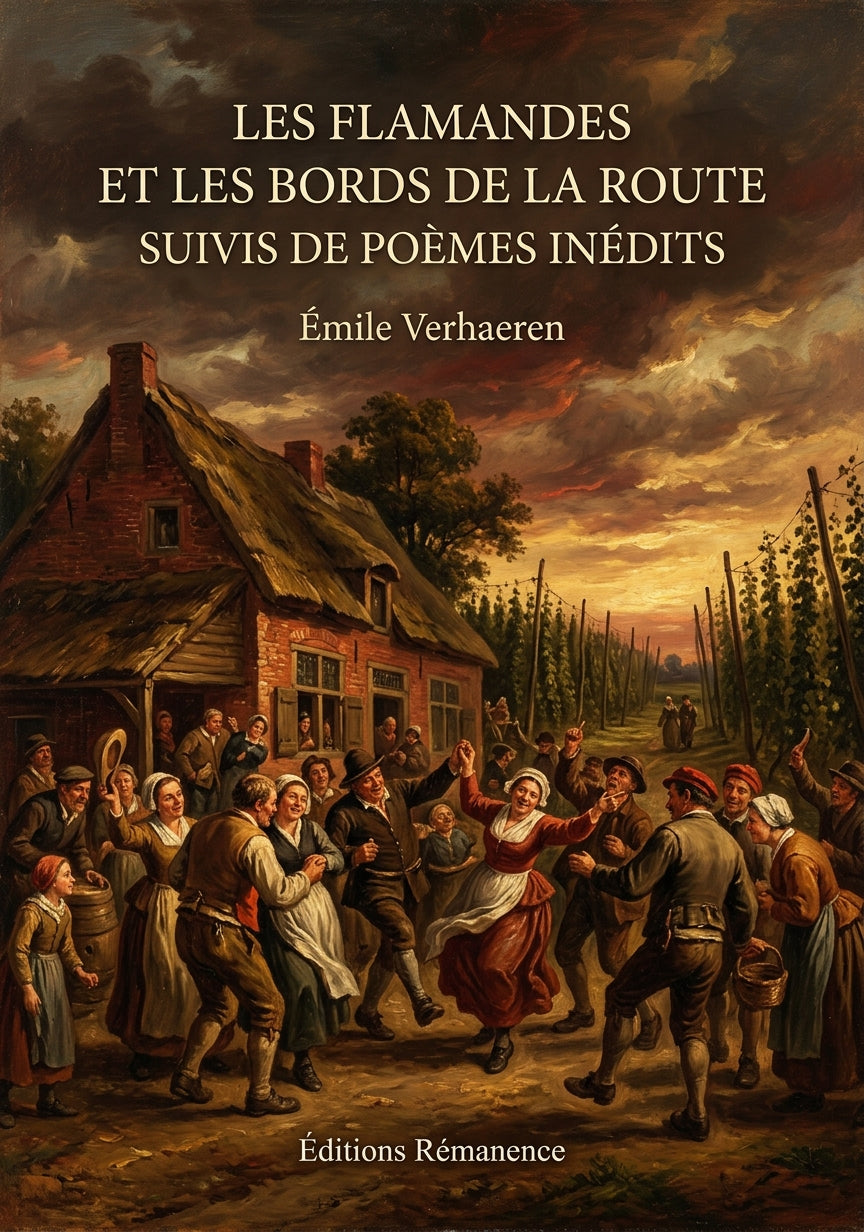 Livre Les Flamandes et Les Bords de la route suivis de Poèmes inédits par Émile Verhaeren - Couverture - Editions Remanence