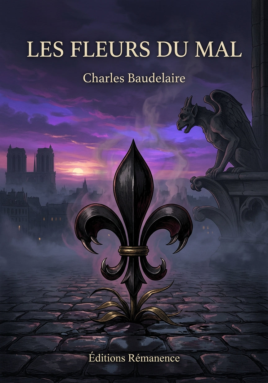 Livre Les Fleurs du mal par Charles Baudelaire - Couverture - Editions Remanence