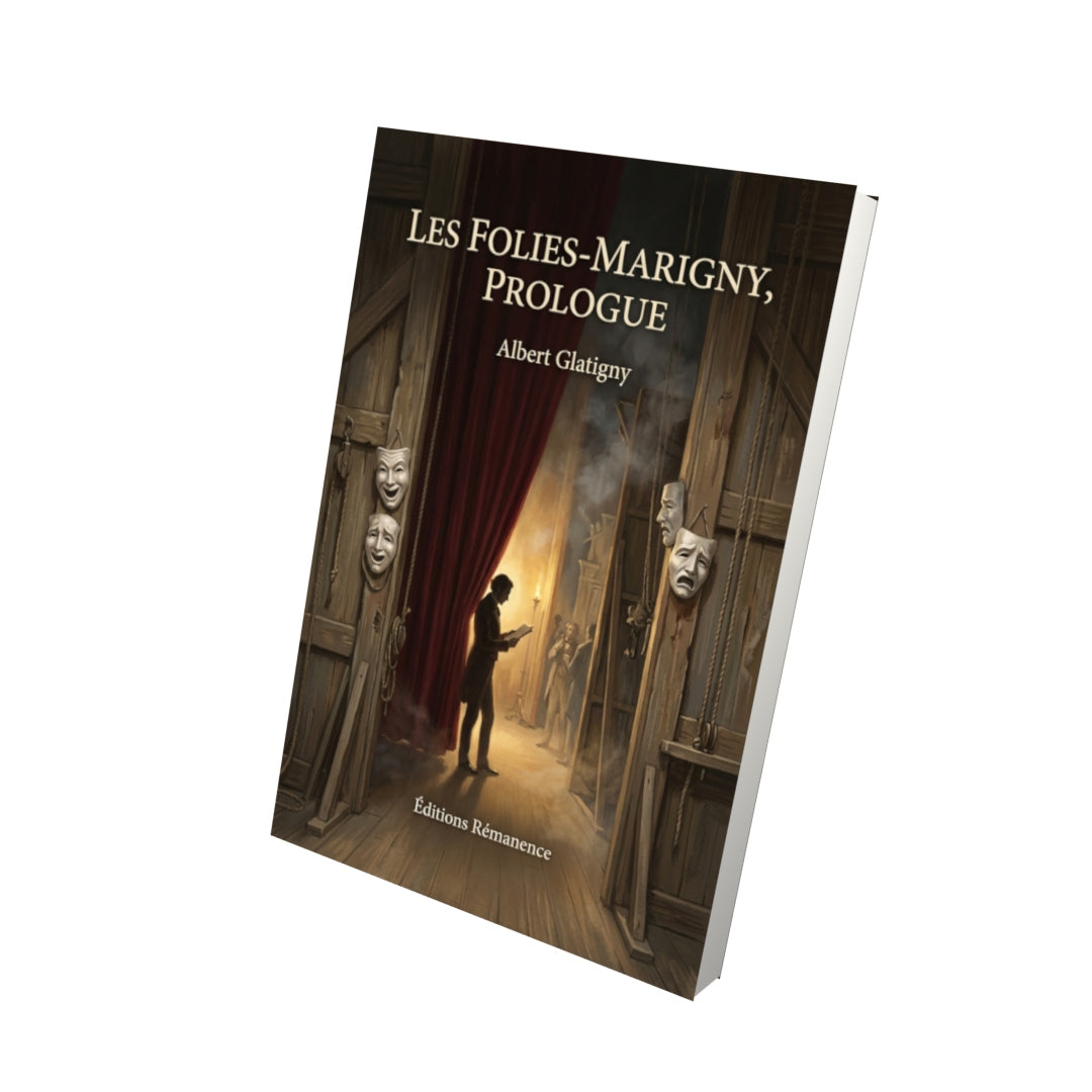 Livre Les Folies-Marigny, Prologue par Albert Glatigny - Vue 3D - Editions Remanence