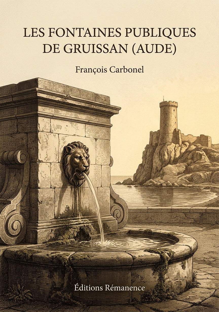 Livre Les fontaines publiques de Gruissan (Aude) par François Carbonel - Couverture - Editions Remanence