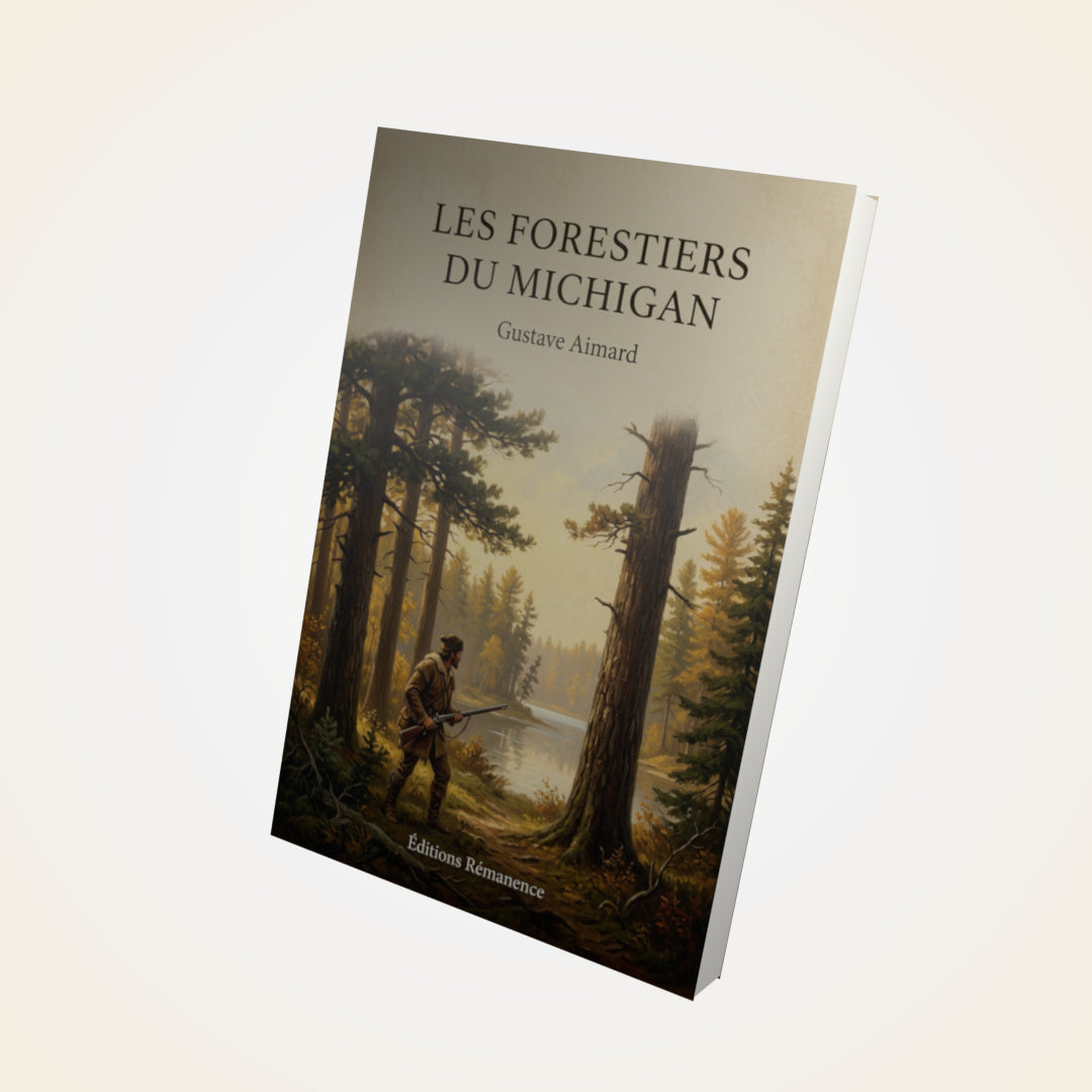 Livre Les Forestiers du Michigan - Gustave Aimard - Couverture 3D