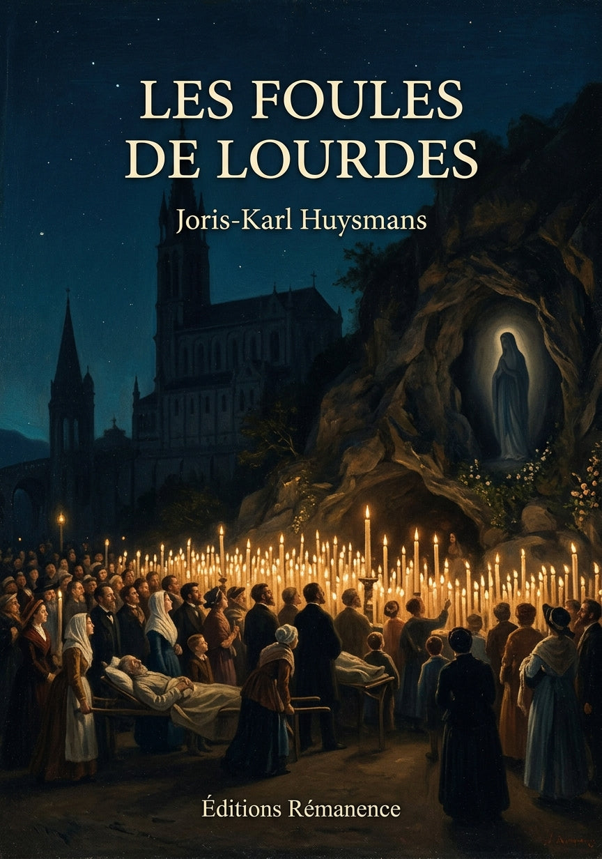 Livre Les Foules de Lourdes par Joris-Karl Huysmans - Couverture - Editions Remanence