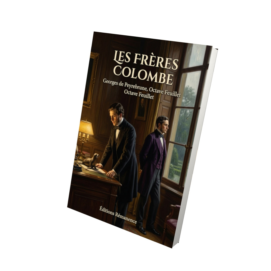 Livre Les Frères Colombe par Georges de Peyrebrune, Octave Feuillet - Vue 3D - Editions Remanence