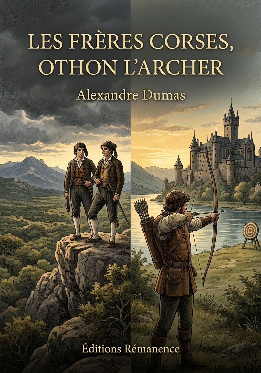 Livre Les Frères corses, Othon l’archer par Alexandre Dumas - Couverture - Editions Remanence