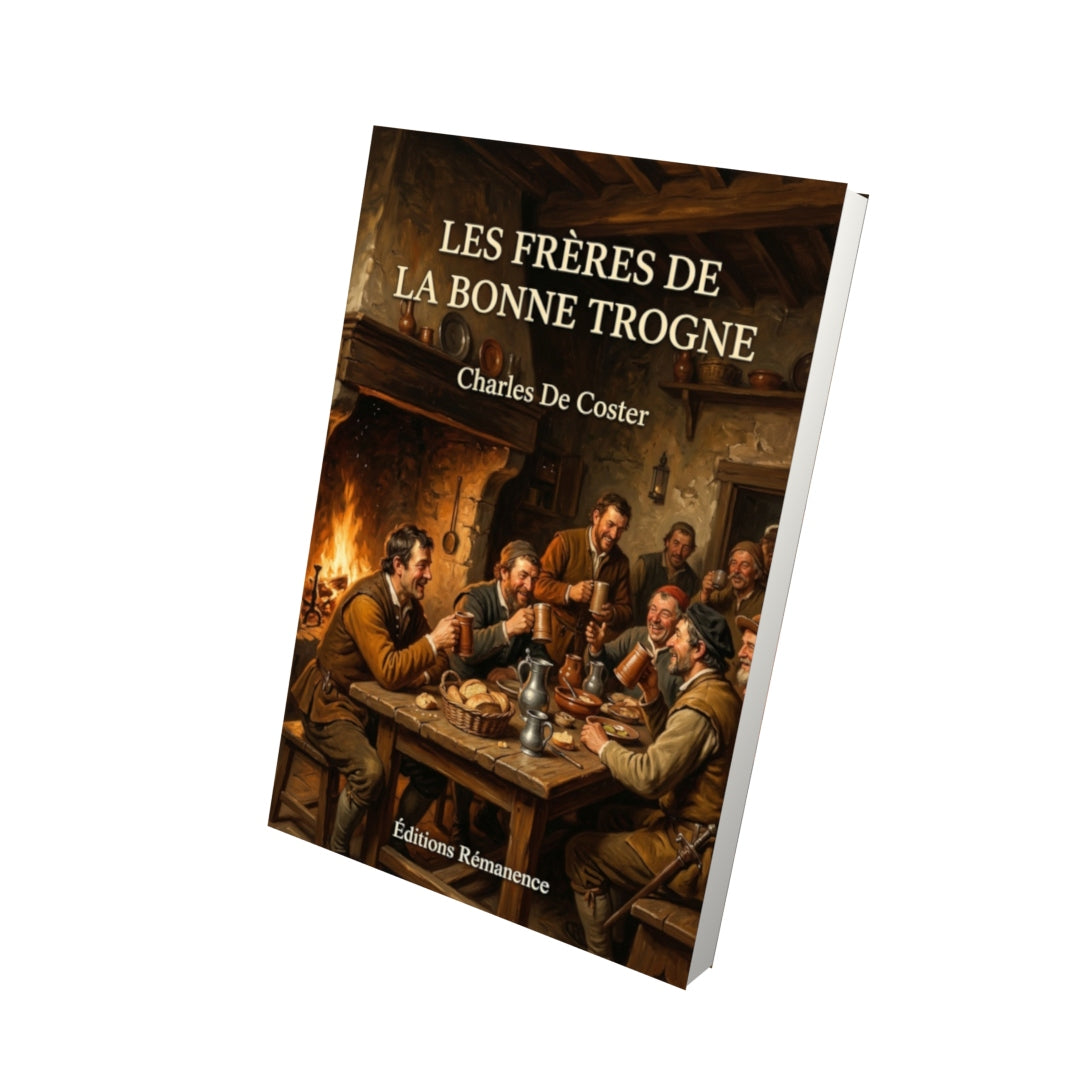 Livre Les Frères de la Bonne Trogne par Charles De Coster - Vue 3D - Editions Remanence