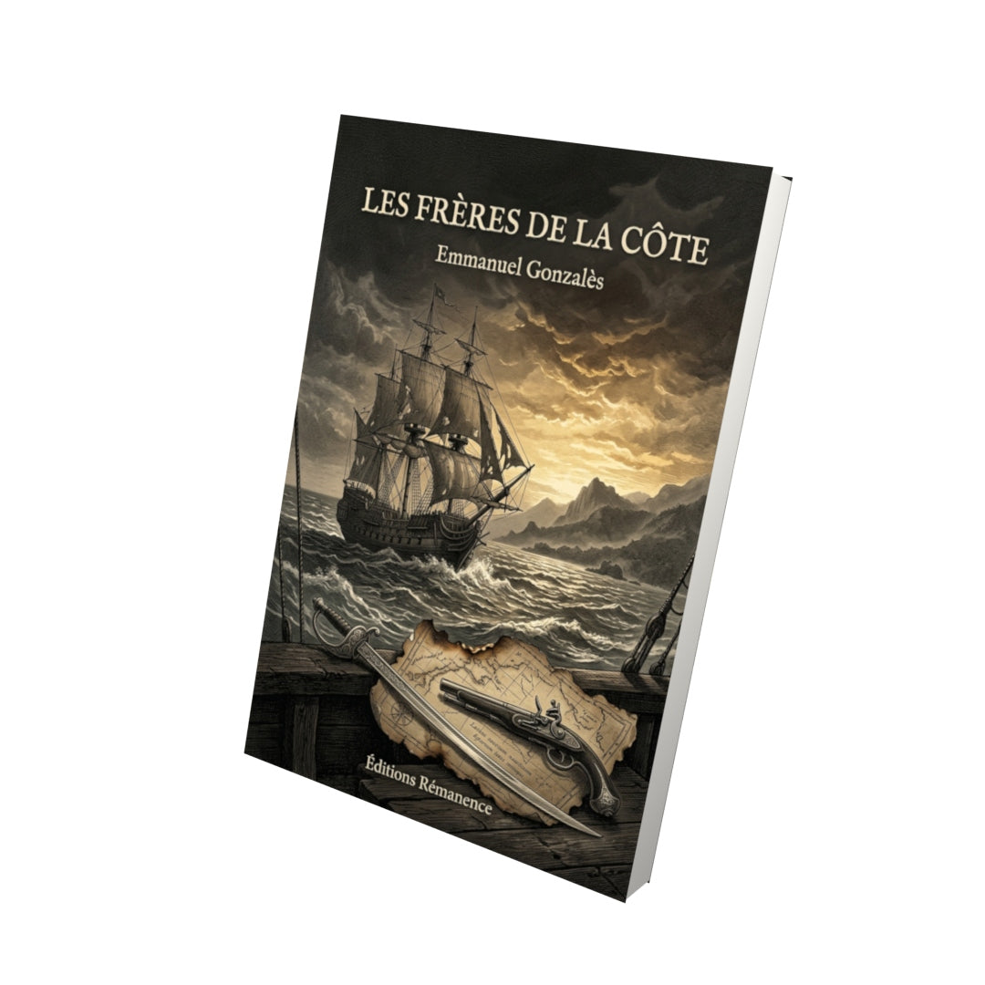 Livre Les Frères de la Côte par Emmanuel Gonzalès - Vue 3D - Editions Remanence