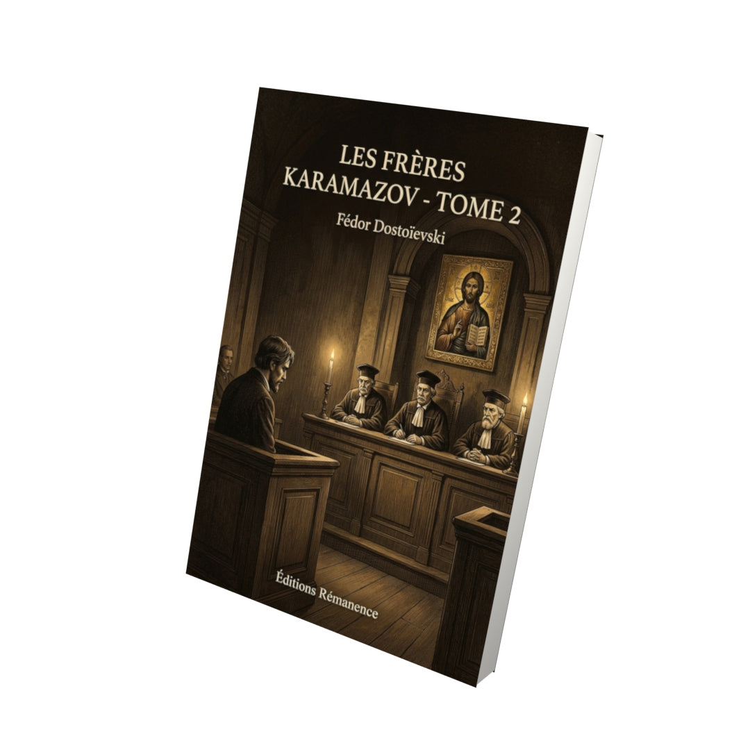 Livre Les Frères Karamazov - Tome 2 par Fédor Dostoïevski - Vue 3D - Editions Remanence