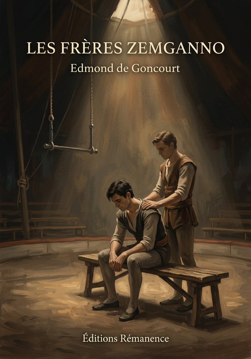 Livre Les Frères Zemganno par Edmond de Goncourt - Couverture - Editions Remanence