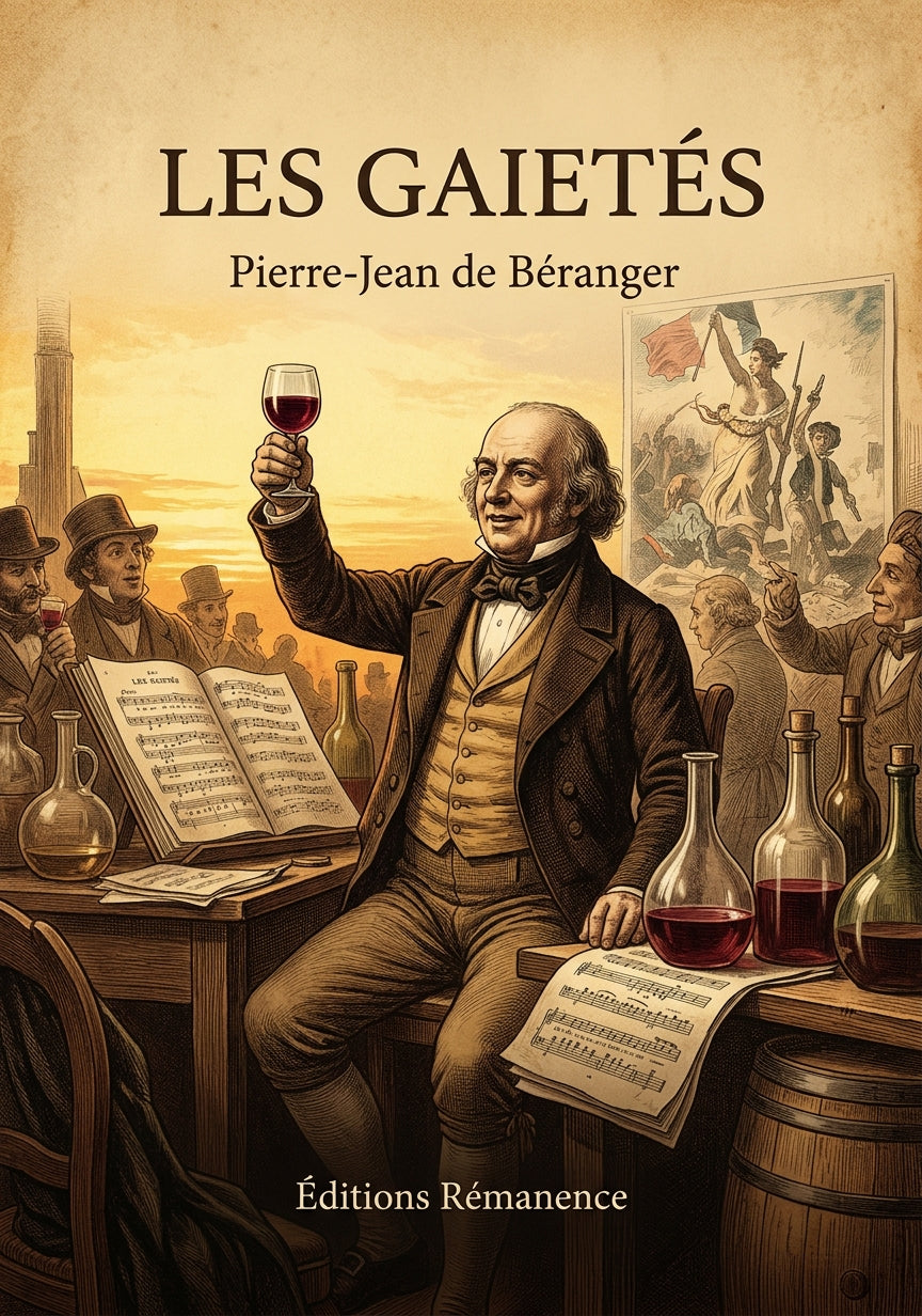 Livre Les Gaietés par Pierre-Jean de Béranger - Couverture - Editions Remanence