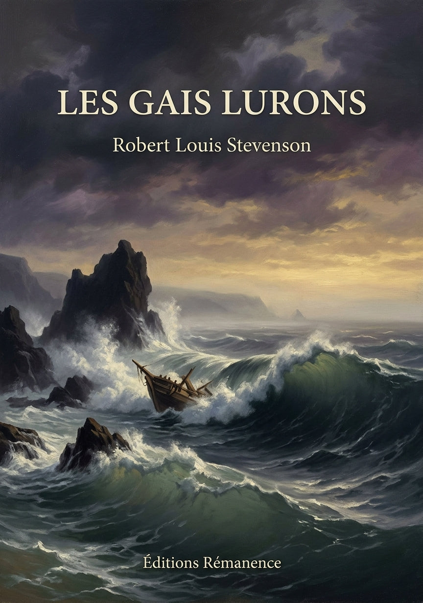 Livre Les Gais Lurons par Robert Louis Stevenson - Couverture - Editions Remanence