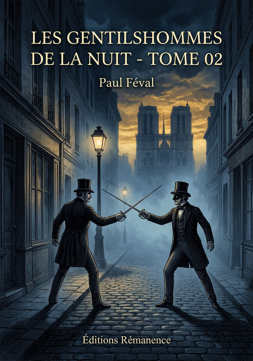 Livre Les Gentilshommes de la nuit - Tome 02 par Paul Féval - Couverture - Editions Remanence