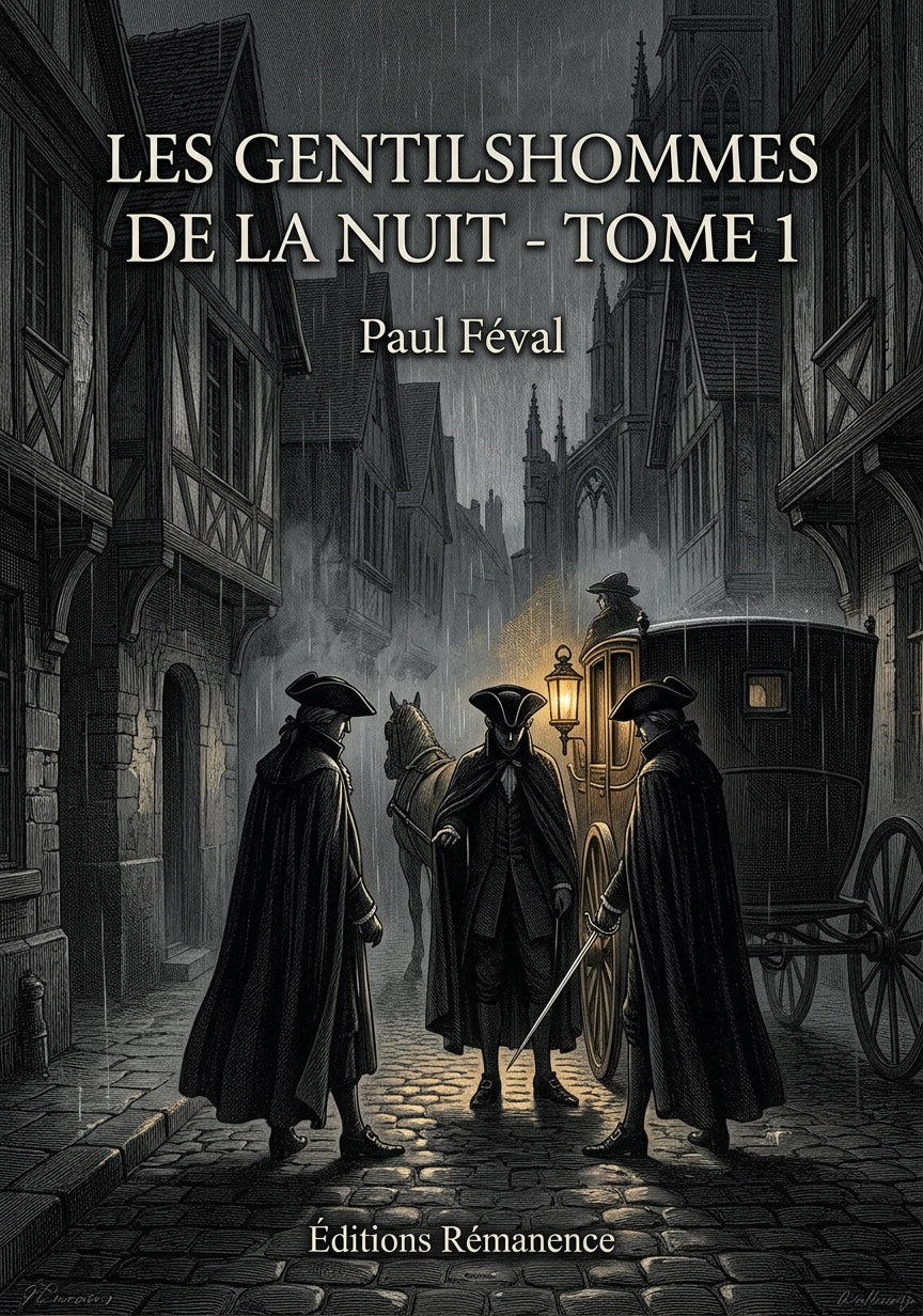 Livre Les Gentilshommes de la nuit - Tome 1 par Paul Féval - Couverture - Editions Remanence