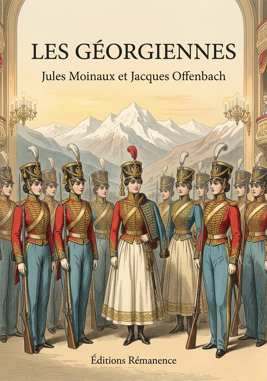 Livre Les Géorgiennes par Jules Moinaux et Jacques Offenbach - Couverture - Editions Remanence