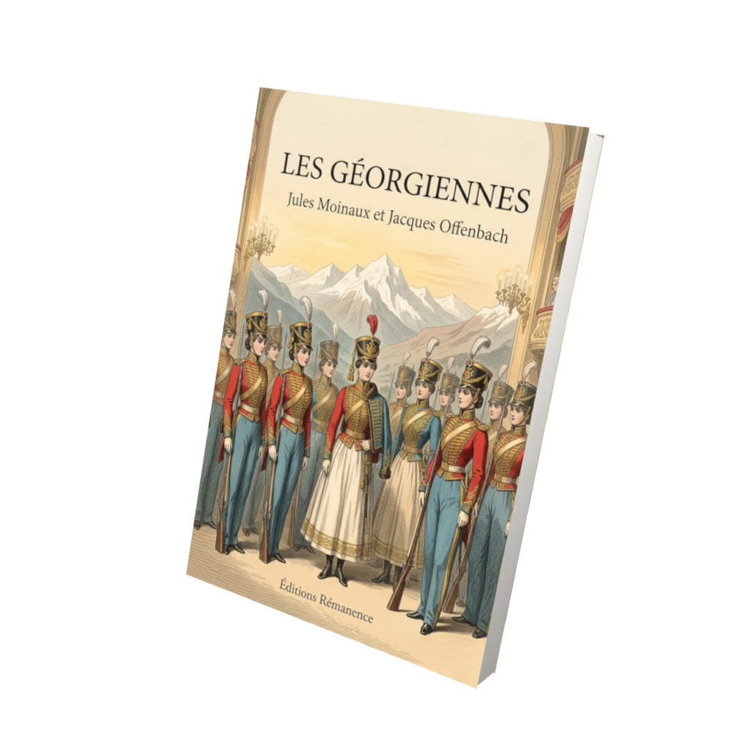 Livre Les Géorgiennes par Jules Moinaux et Jacques Offenbach - Vue 3D - Editions Remanence