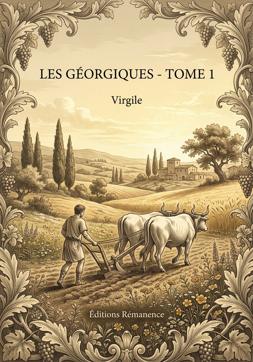 Livre Les Géorgiques - Tome 1 par Virgile - Couverture - Editions Remanence