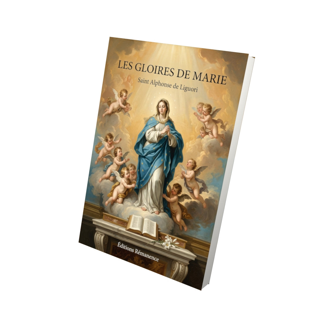 Livre Les gloires de Marie - Saint Alphonse de Liguori - Vue 3D - Editions Remanence