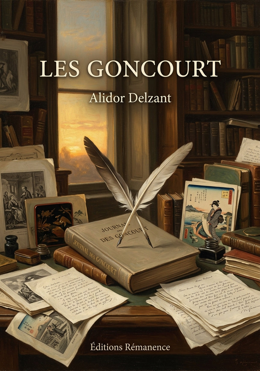 Livre Les Goncourt par Alidor Delzant - Couverture - Editions Remanence