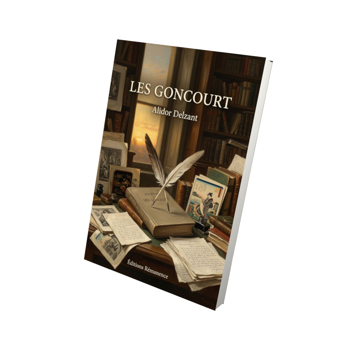 Livre Les Goncourt par Alidor Delzant - Vue 3D - Editions Remanence
