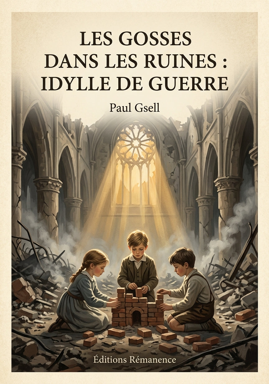 Les gosses dans les ruines : Idylle de guerre - Paul Gsell (Couverture)
