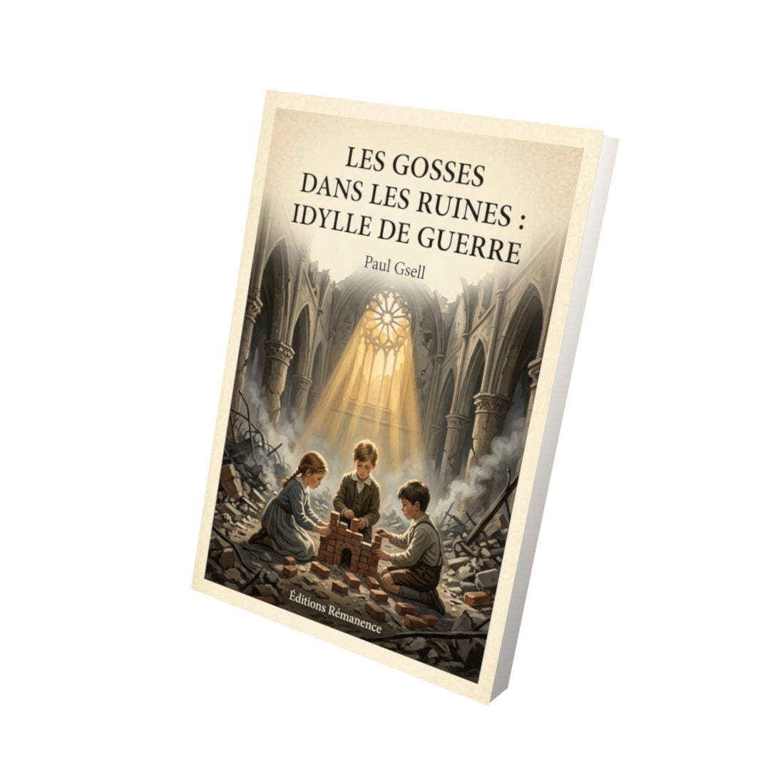 Livre Les gosses dans les ruines : Idylle de guerre - Paul Gsell - Vue 3D - Editions Remanence