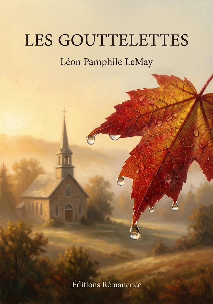 Livre Les gouttelettes par Léon Pamphile LeMay - Couverture - Editions Remanence