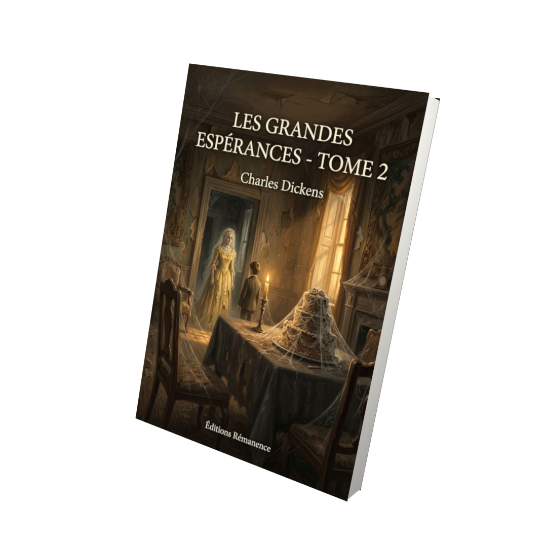Livre Les Grandes Espérances - Tome 2 par Charles Dickens - Vue 3D - Editions Remanence