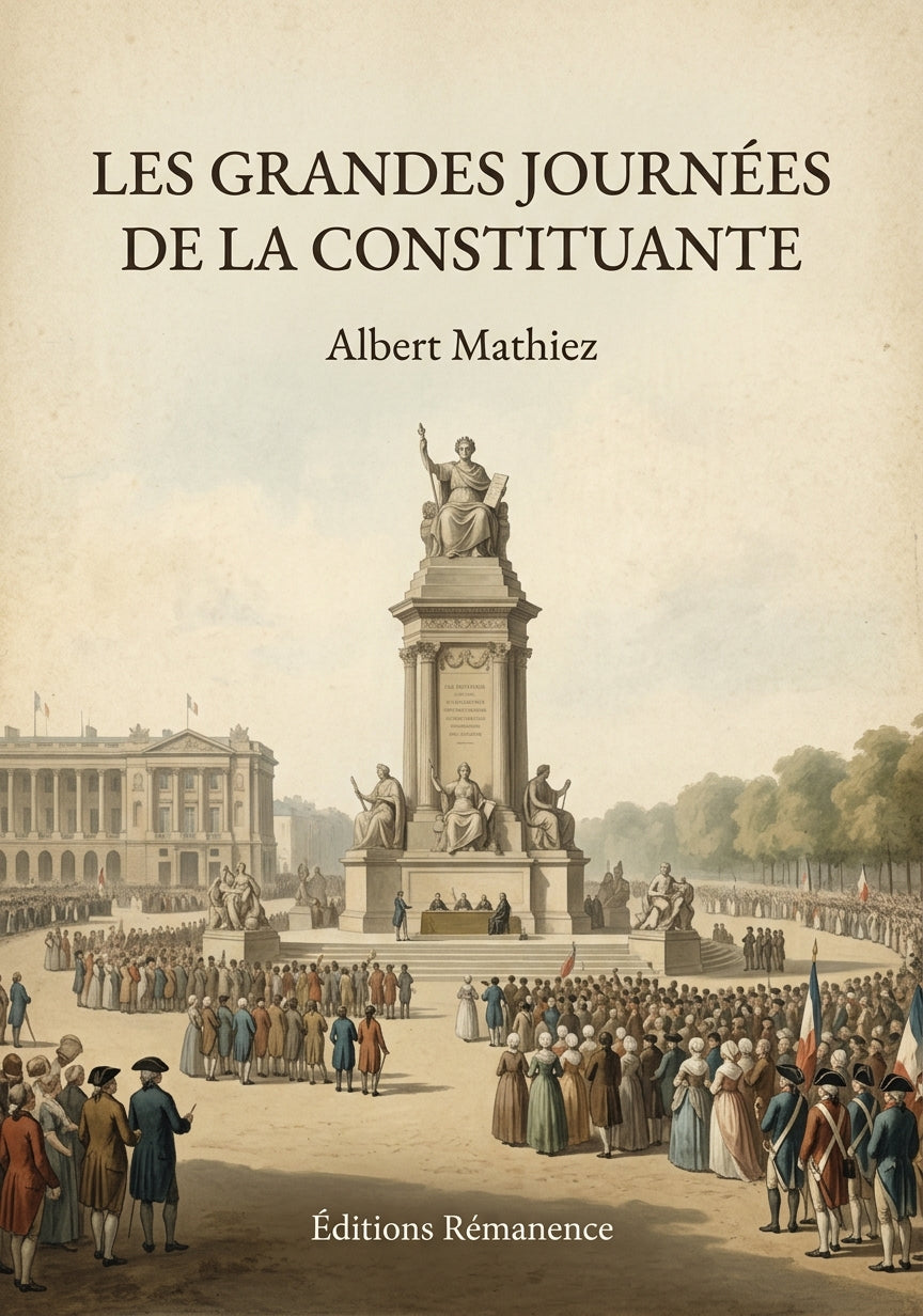 Les grandes journées de la Constituante - Albert Mathiez (Couverture)