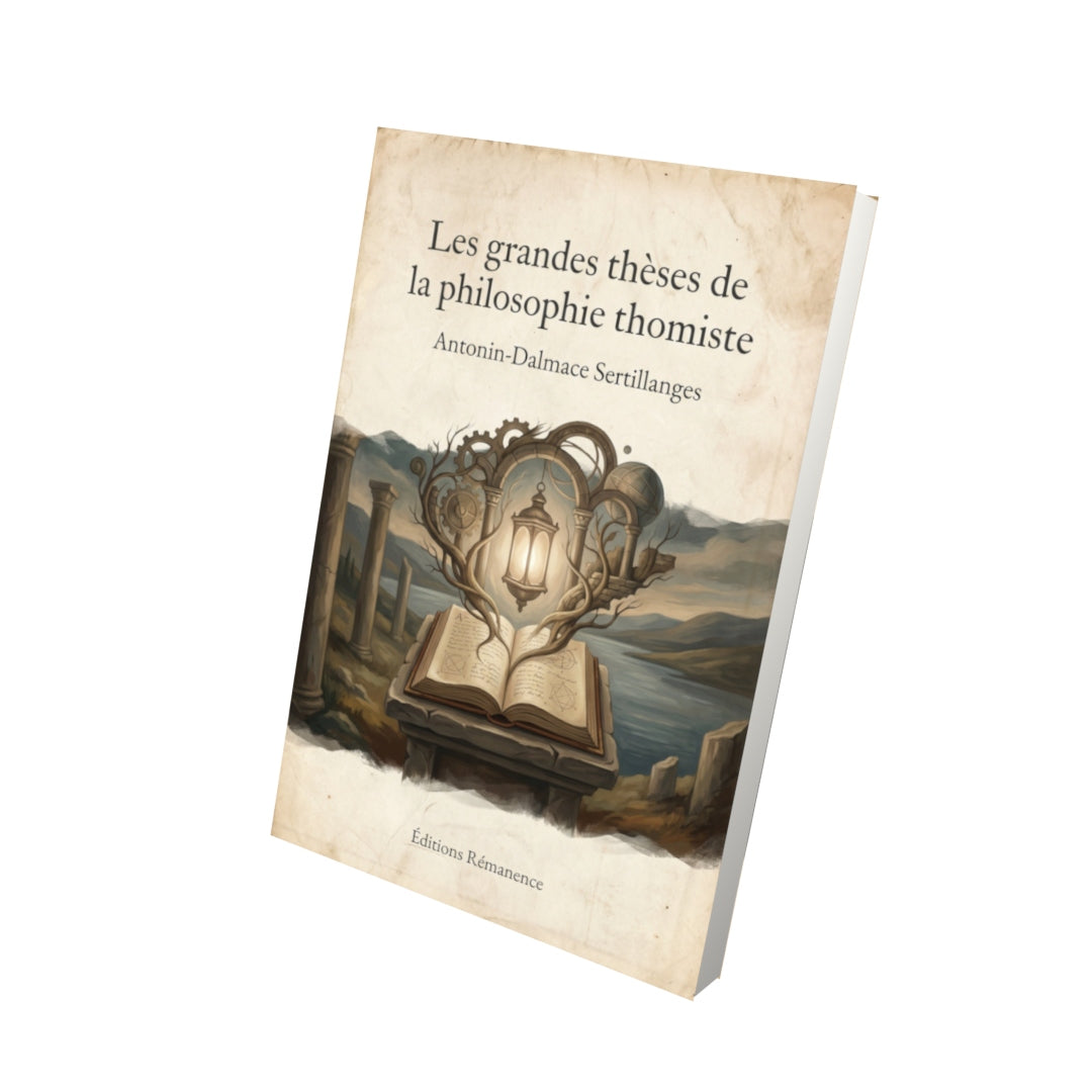 Livre Les grandes thèses de la philosophie thomiste – Antonin-Dalmace Sertillanges - Vue 3D - Editions Remanence