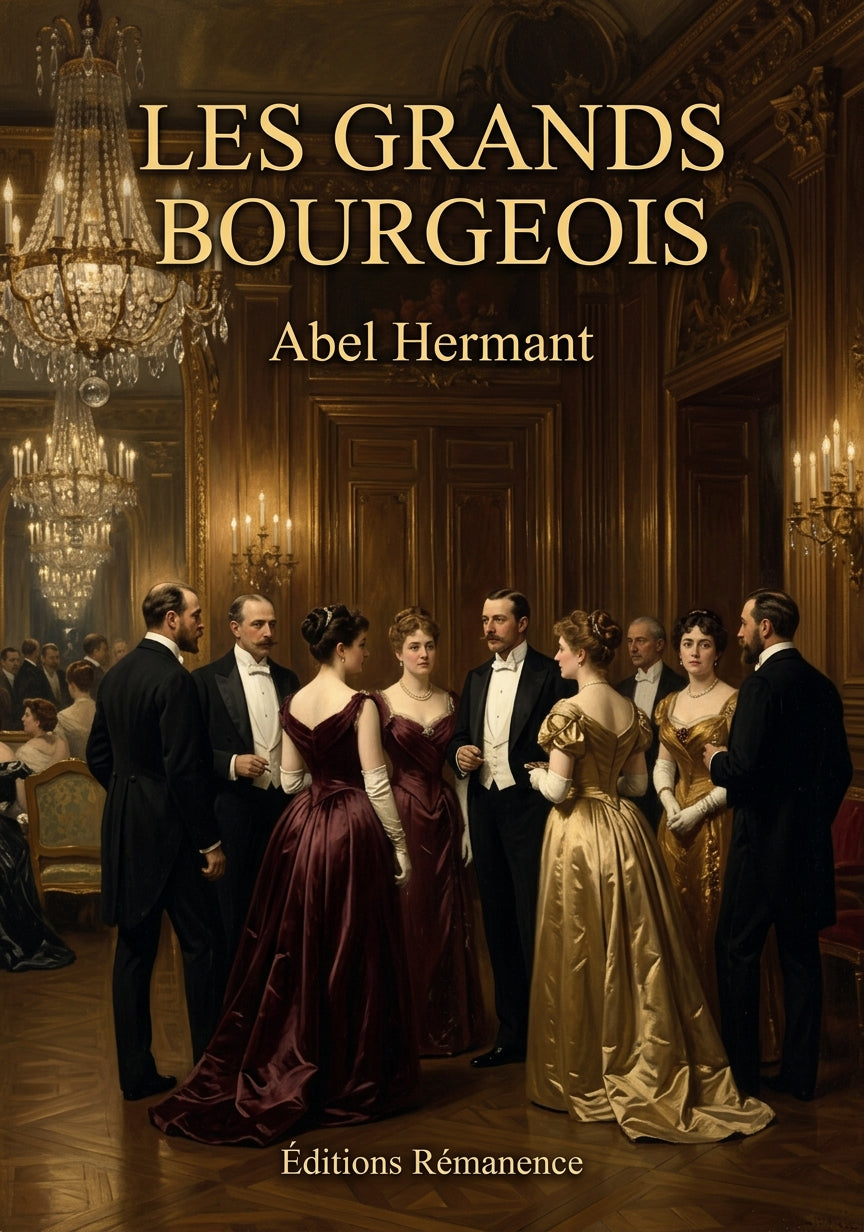 Livre Les Grands Bourgeois par Abel Hermant - Couverture - Editions Remanence