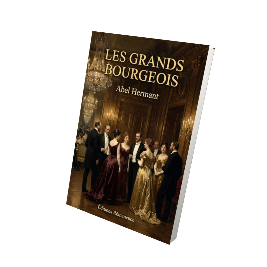 Livre Les Grands Bourgeois par Abel Hermant - Vue 3D - Editions Remanence