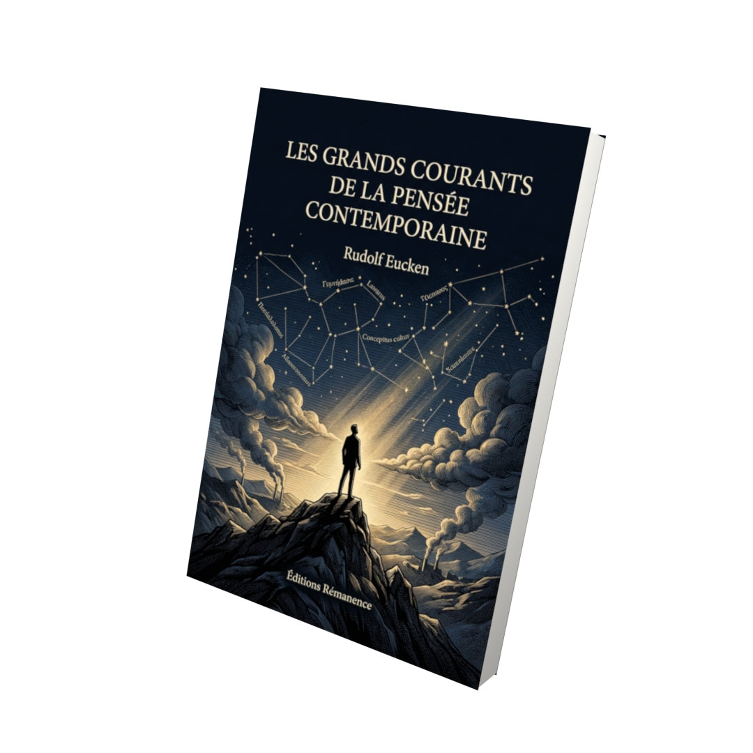 Livre Les Grands Courants de la pensée contemporaine par Rudolf Eucken - Vue 3D - Editions Remanence