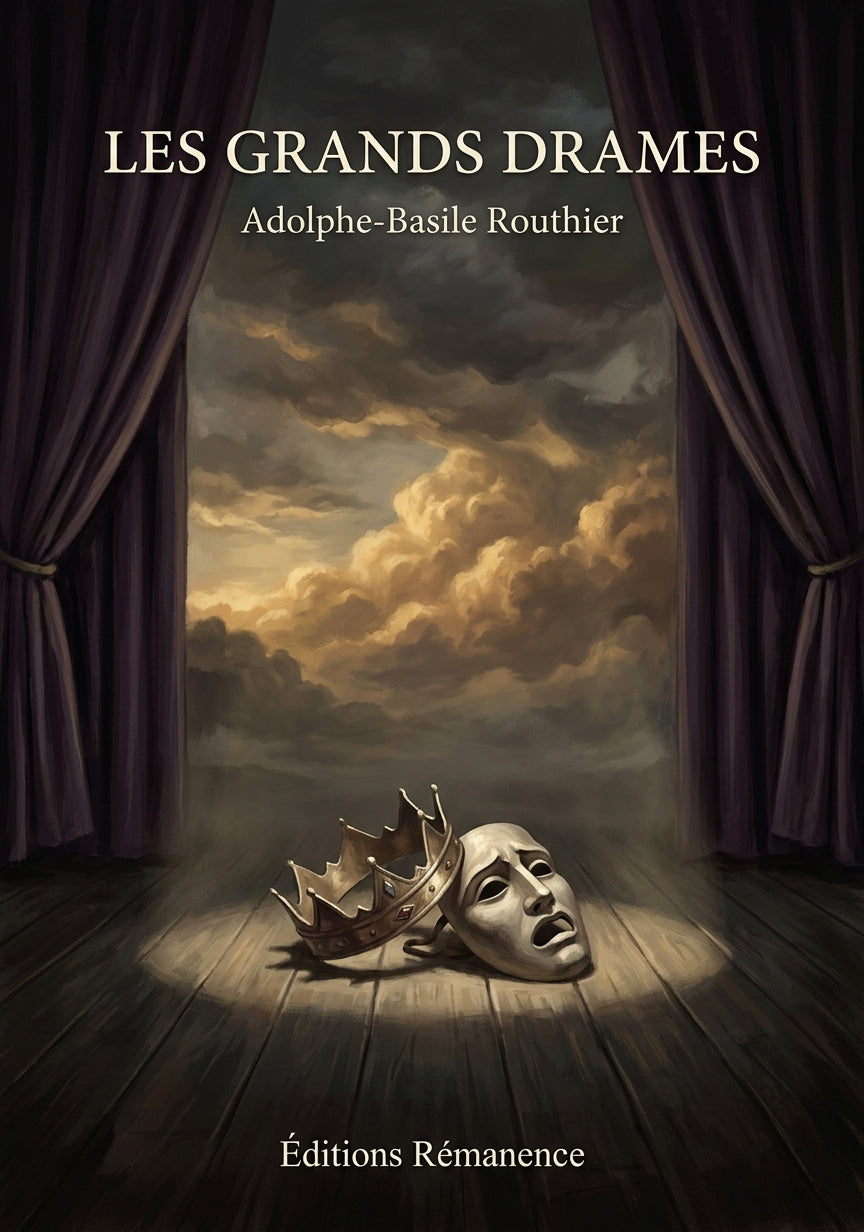 Livre Les grands drames par Adolphe-Basile Routhier - Couverture - Editions Remanence