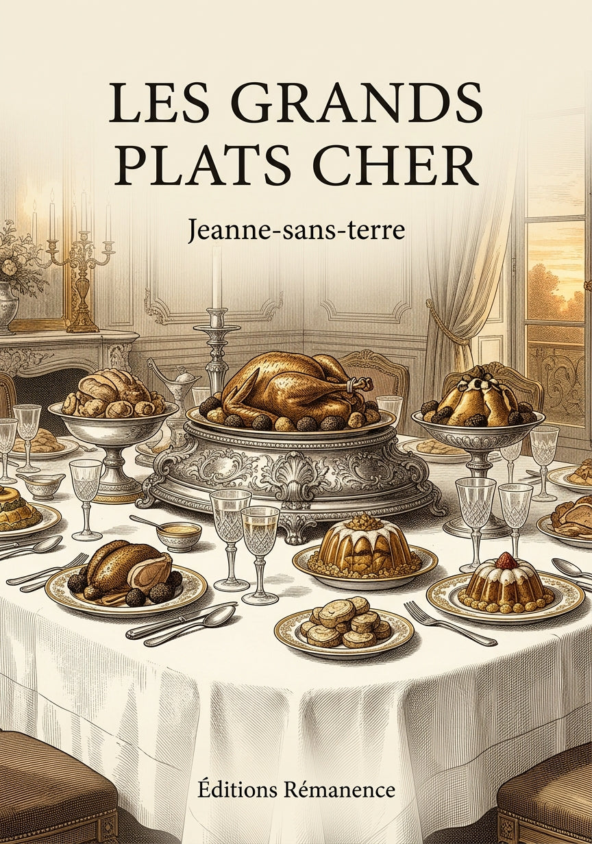 Livre Les Grands Plats cher par Jeanne-sans-terre - Couverture - Editions Remanence