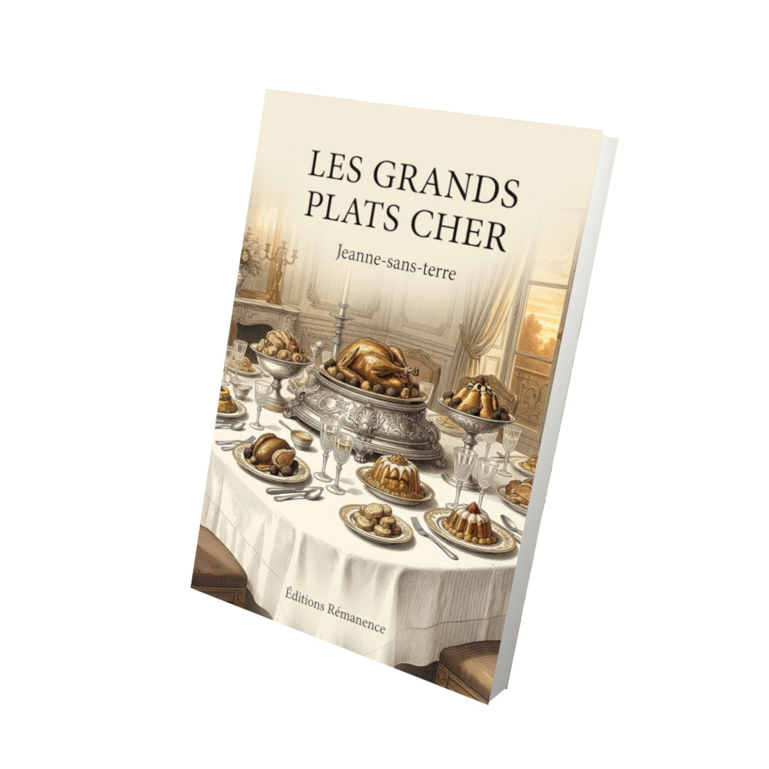 Livre Les Grands Plats cher par Jeanne-sans-terre - Vue 3D - Editions Remanence