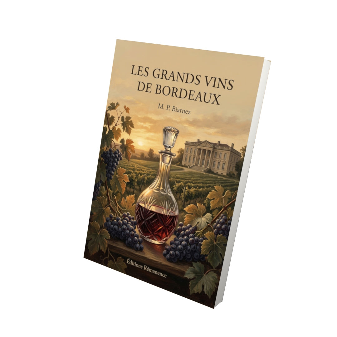 Livre Les Grands Vins de Bordeaux par M. P. Biarnez - Vue 3D - Editions Remanence