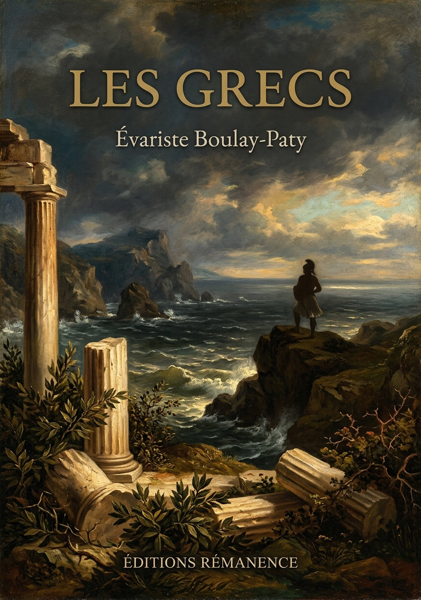 Livre Les Grecs par Évariste Boulay-Paty - Couverture - Editions Remanence