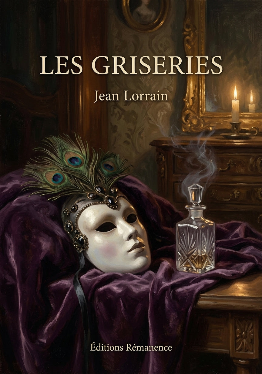 Livre Les Griseries par Jean Lorrain - Couverture - Editions Remanence