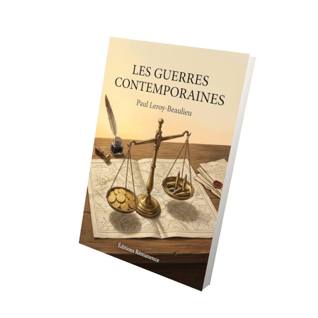 Livre Les Guerres contemporaines par Paul Leroy-Beaulieu - Vue 3D - Editions Remanence