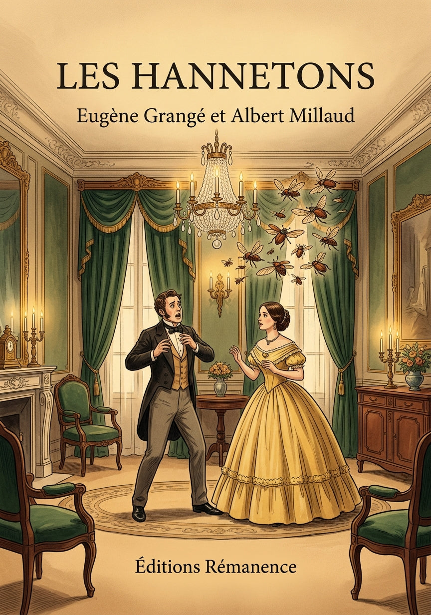 Livre Les Hannetons par Eugène Grangé et Albert Millaud - Couverture - Editions Remanence
