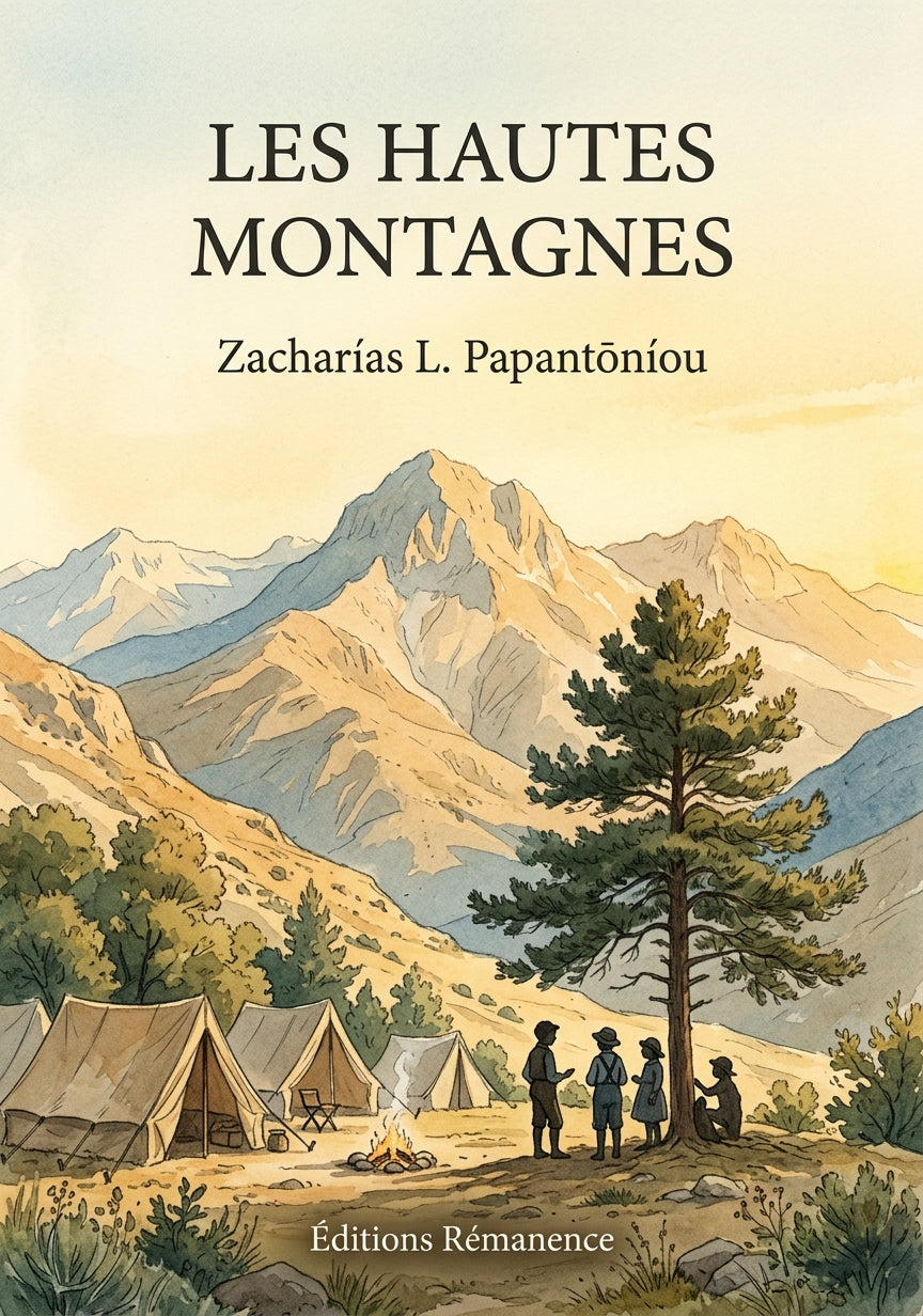 Livre Les Hautes Montagnes par Zacharías L. Papantōníou - Couverture - Editions Remanence