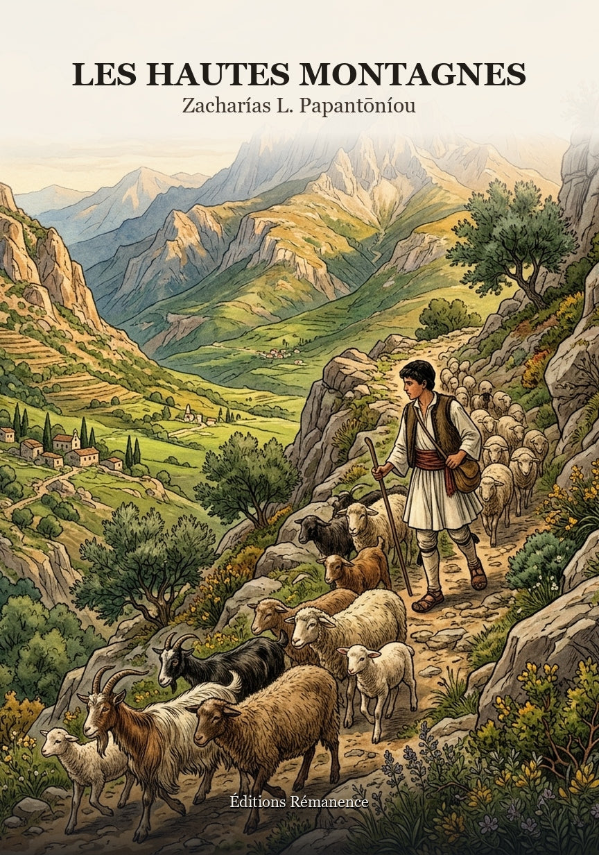 Livre Les Hautes Montagnes par Zacharías L. Papantōníou - Couverture - Editions Remanence