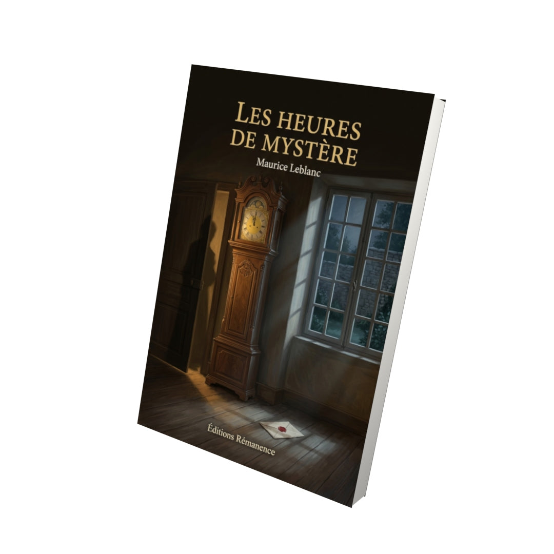 Livre Les Heures de mystère par Maurice Leblanc - Vue 3D - Editions Remanence